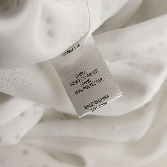 Lovers and Friends Jackson White Deep V Polka Dot Tie Waist Jumpsuit Womsn Sz S - Picture 8 of 10